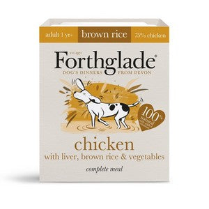 Forthglade Complete Meal Adult Chicken Liver Brown Rice & Veg 395g