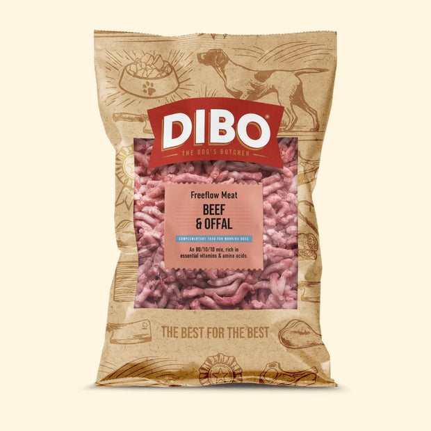 DIBO FREEFLOW MINCE BEEF AND OFFAL 80/10/10 1KG