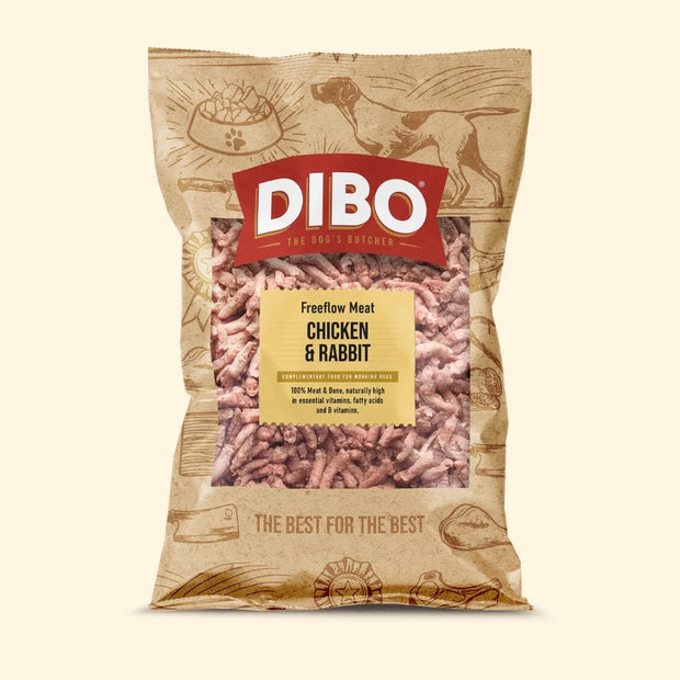 DIBO FREEFLOW MINCE CHICKEN AND RABBIT 1KG