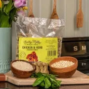 BETTY MILLER CHICKEN AND HERB WHEAT FREE 400G