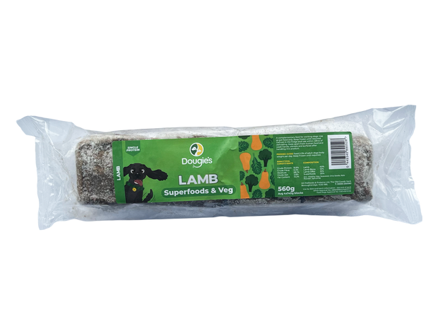 DOUGIES PETFOODS LAMB SUPERFOODS 80/10/10 560G
