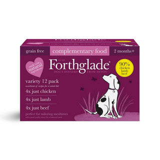 FORTHGLADE MULTI CHICKEN LAMB AND BEEF X12 TRAYS