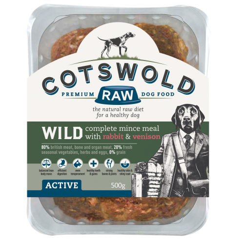 COTSWOLD WILD RABBIT AND VENISON 500G