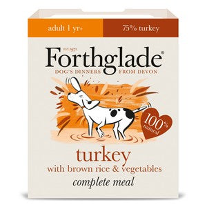 Forthglade Complete Meal Adult Turkey with Brown Rice Veg 395g