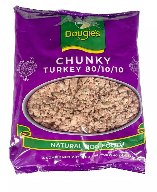 DOUGIES CHUNKY TURKEY FREE FLOW 80/10/10 1KG