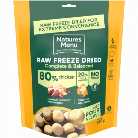 NATURES MENU FREEZE DRIED CHICKEN 625G