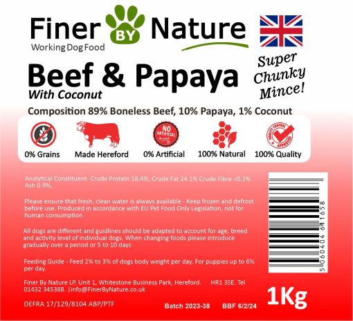 FINER BY NATURE BEEF AND BERRIES 1KG