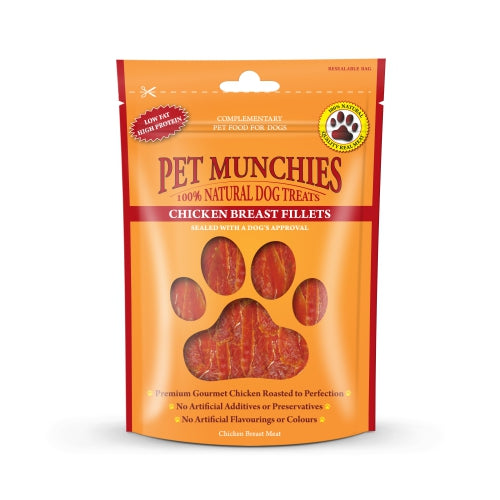 Pet Munchies Chicken Breast Fillets 100G