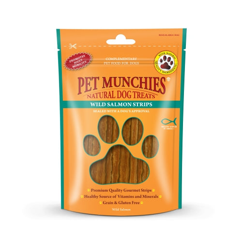 Pet Munchies Wild Salmon Strips 80G