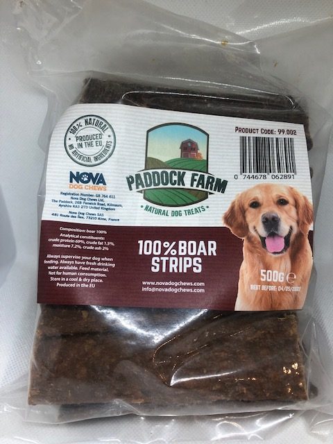 NOVA 100% BOAR STRIPS 500G