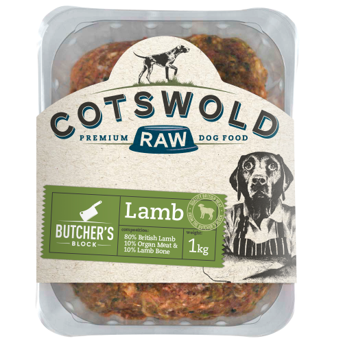 COTSWOLD RAW BUTCHERS BLOCK COMPLETE LAMB, 1KG