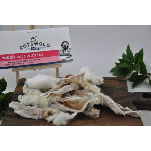COTSWOLD RABBIT EARS WITH FUR 100G