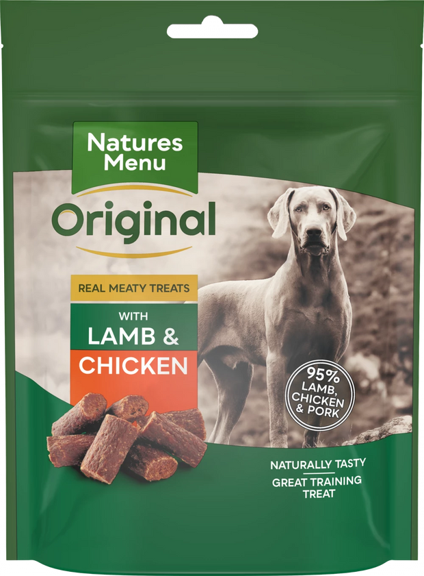 NATURES MENU LAMB AND CHICKEN TREATS 120G