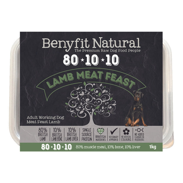 BENYFIT NATURAL LAMB MEAT FEAST 80-10-10 500G