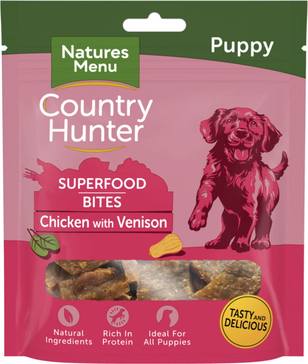 NATURES MENU SUPERFOOD BARS PUPPY CHICKEN WITH VENISON 70G