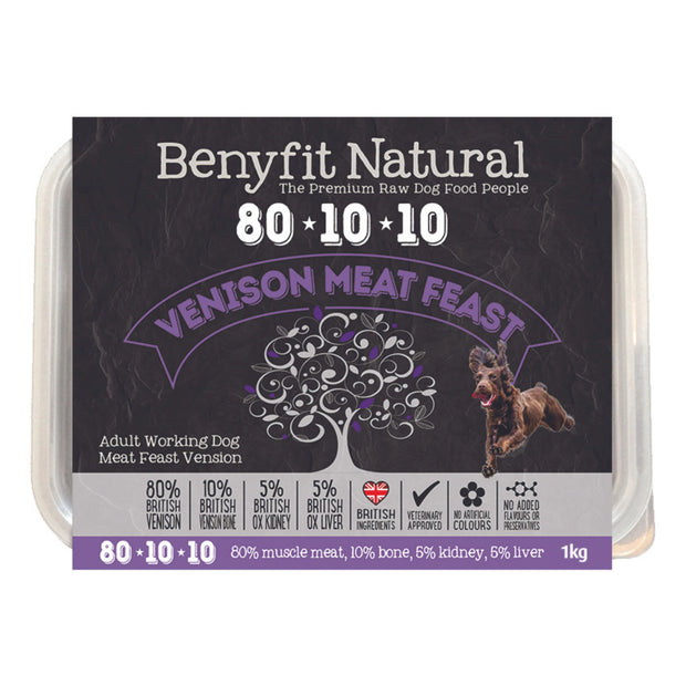 BENYFIT NATURAL VENISON MEAT FEAST 80-10-10- 500G