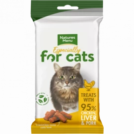 NATURES MENU CHICKEN AND LIVER TREATS FOR CATS 60G